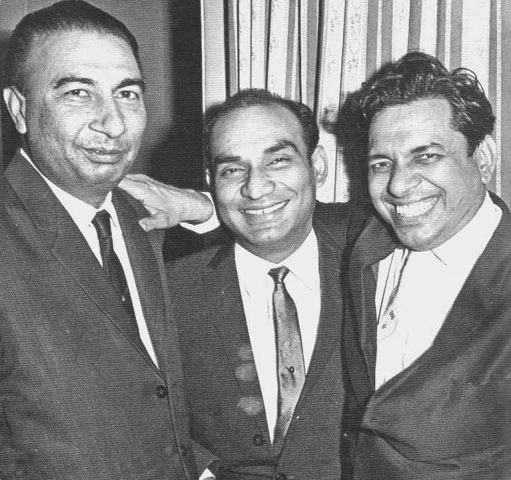 Music Director Ravi with Yash Chopra and Sahir