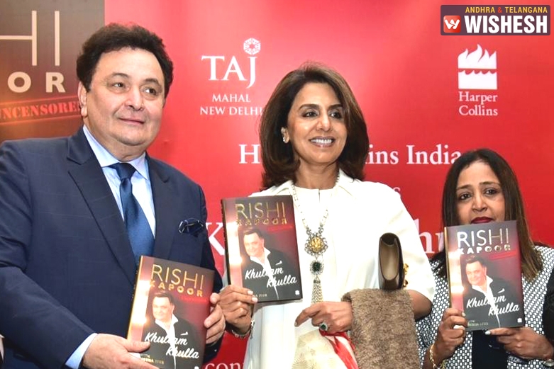 Rishi Kapoor at the launch of his biography