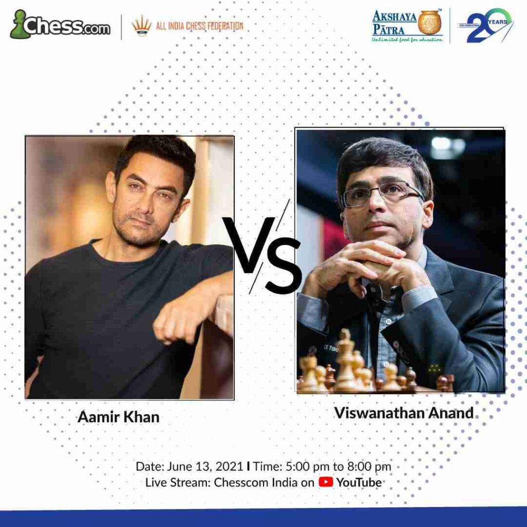 Aamir Khan Will Face Off Against Viswanathan Anand for Akshaya Patra