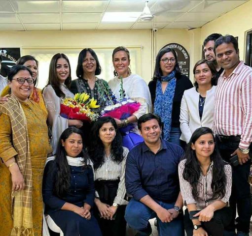 Yami Gautam Dhar & Neha Dhupia visit Delhi Commission for Women